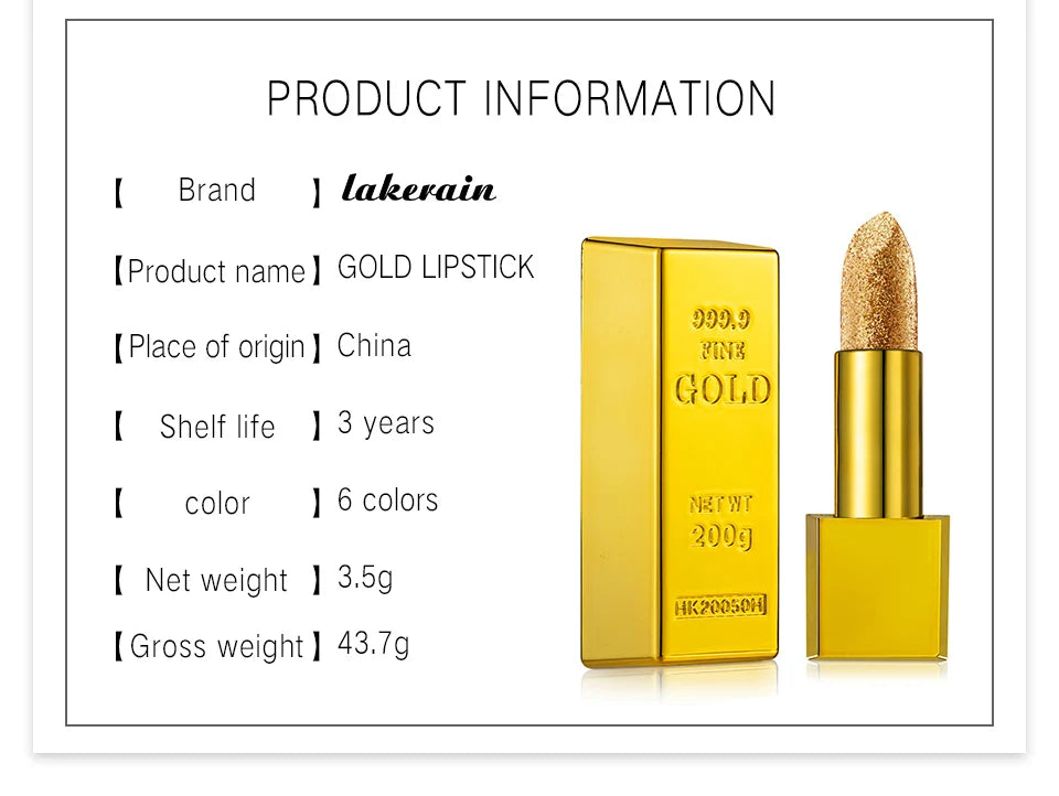 Gold Bullion Lipstick