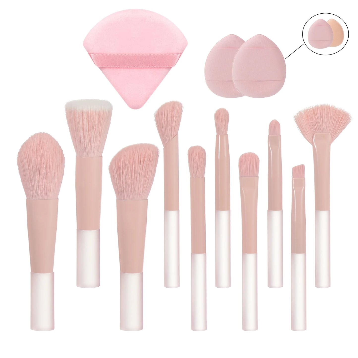 Mini makeup brush set