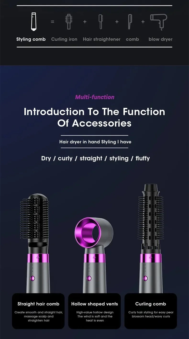 2025 Electric Hair Dryer 5in1