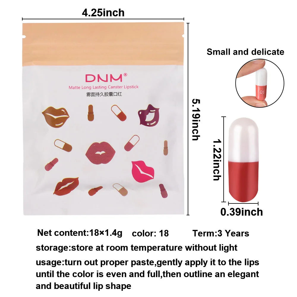 18 color lipstick