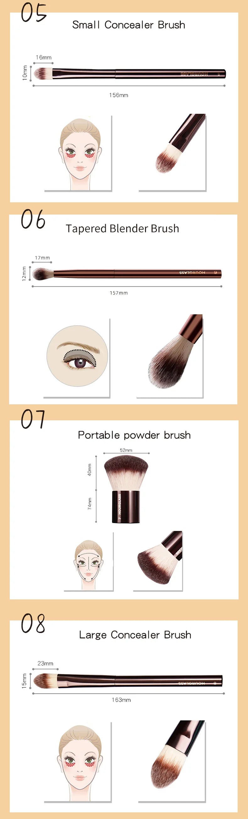 Hourglass Makeup Brush Set