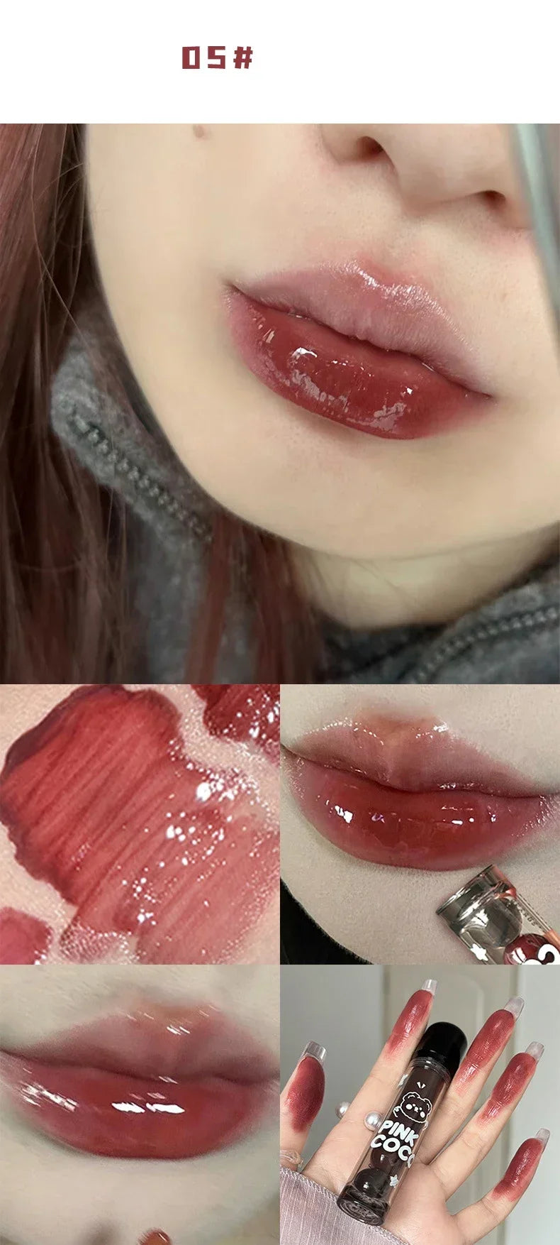 Dark Red Lip Glaze