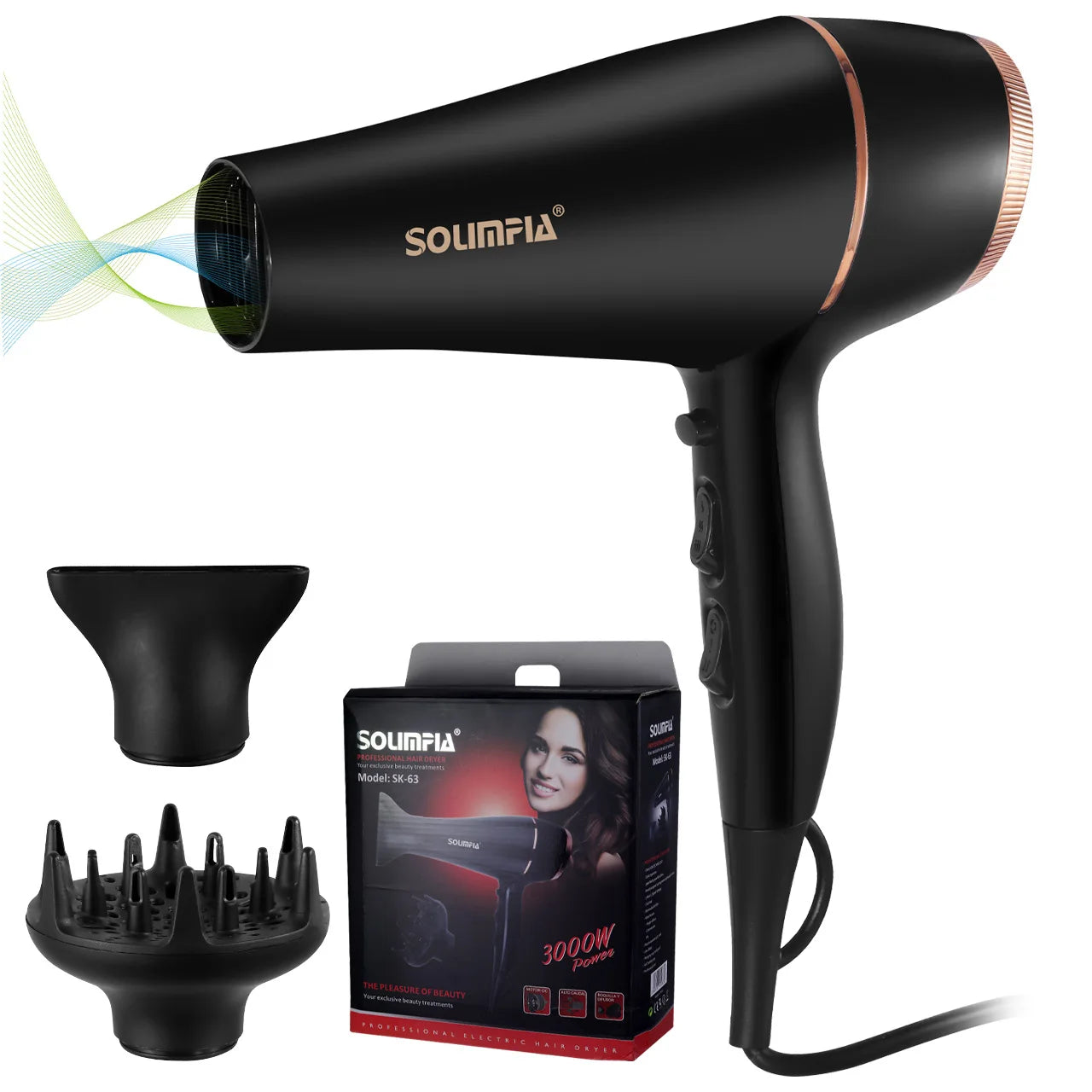 6-Level Professional Hair Dryer