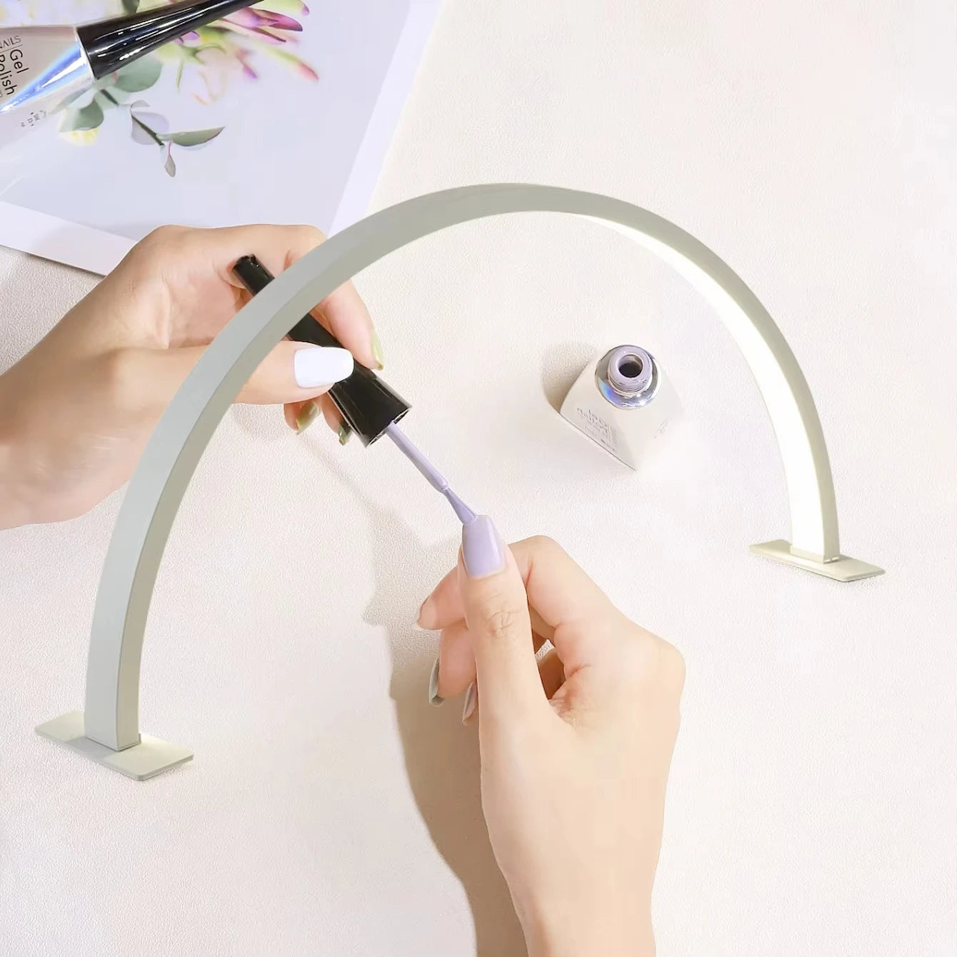 Half Moon Salon Desktop Lamp