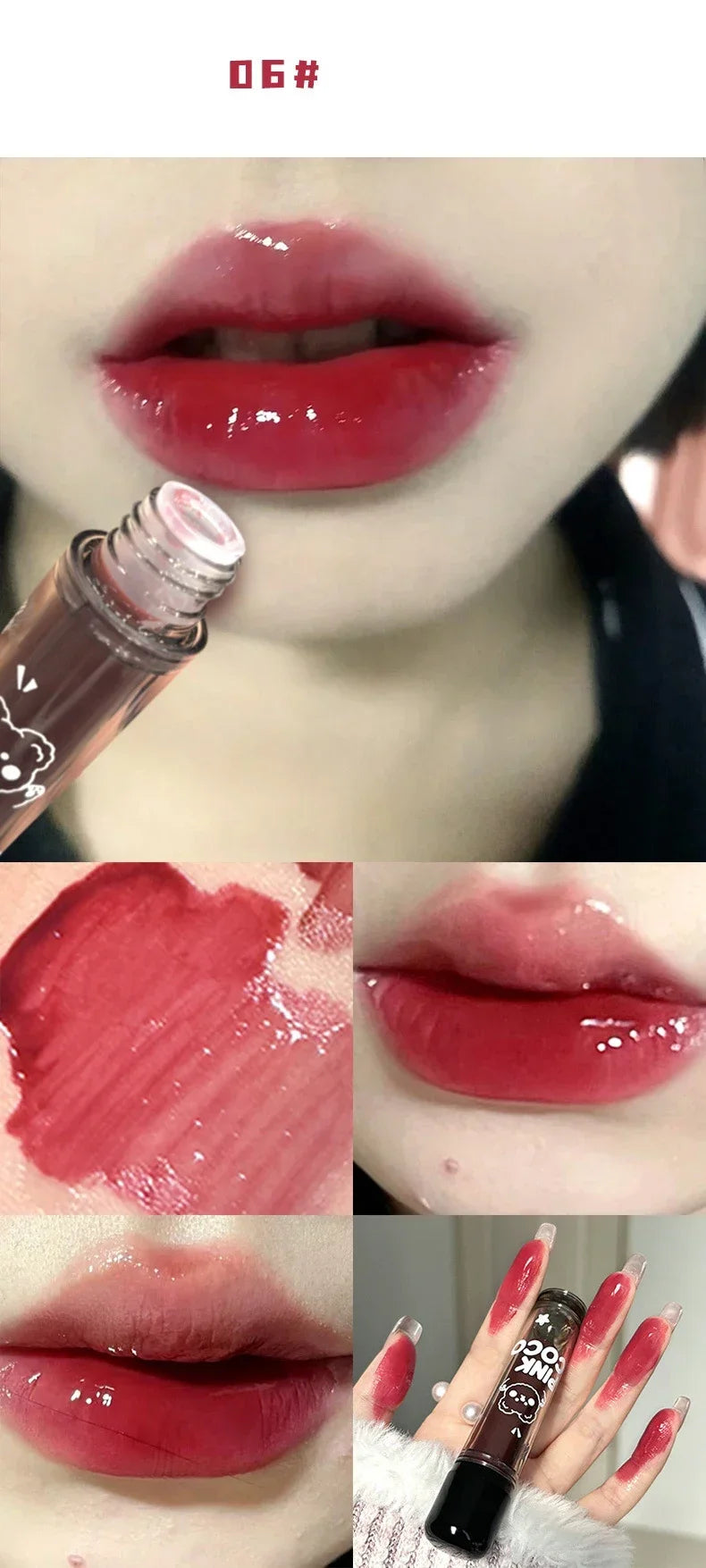 Dark Red Lip Glaze