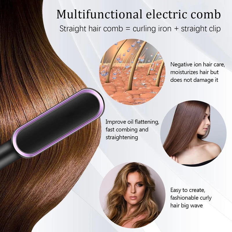 Hair Dryer Comb Curling Iron