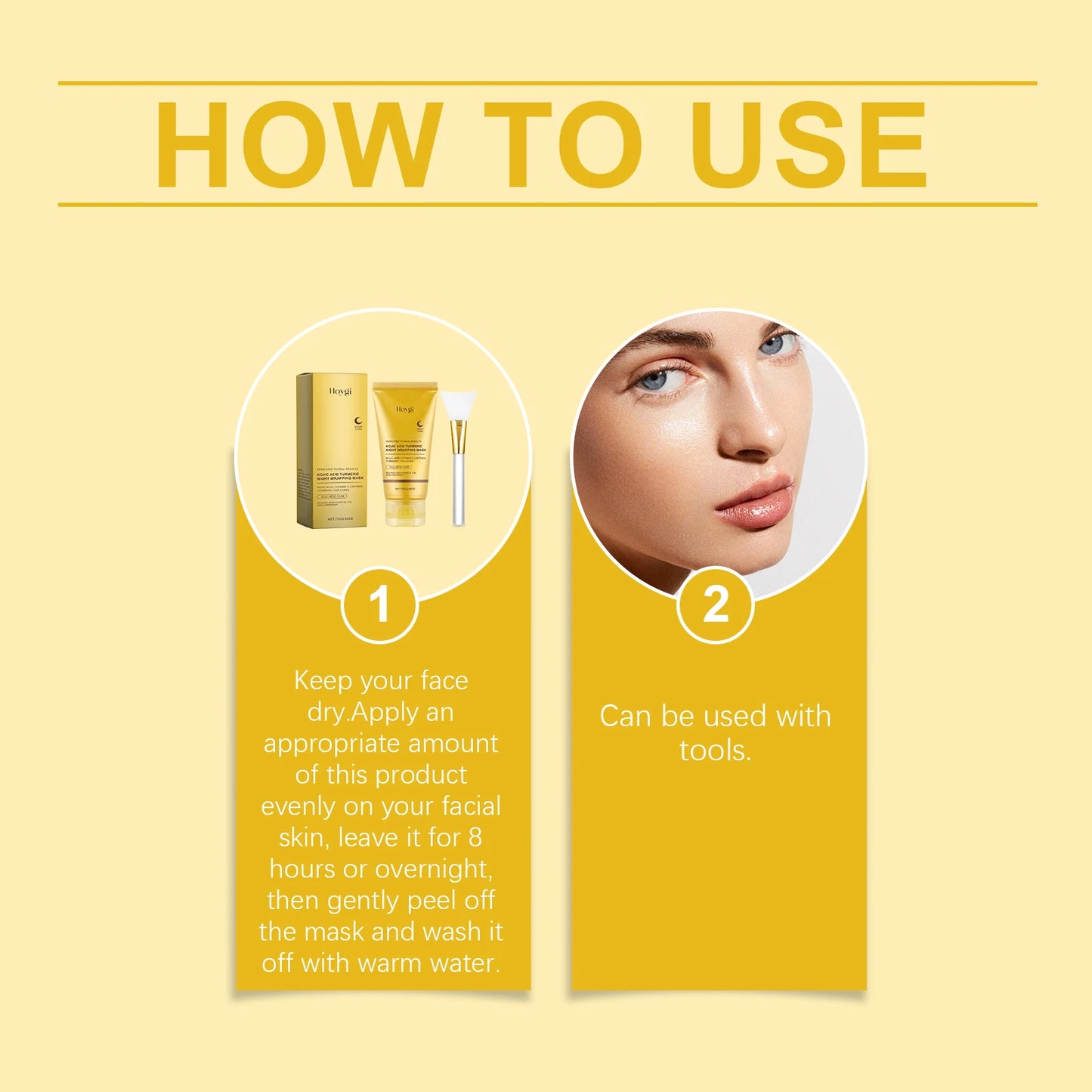 Turmeric collagen mask