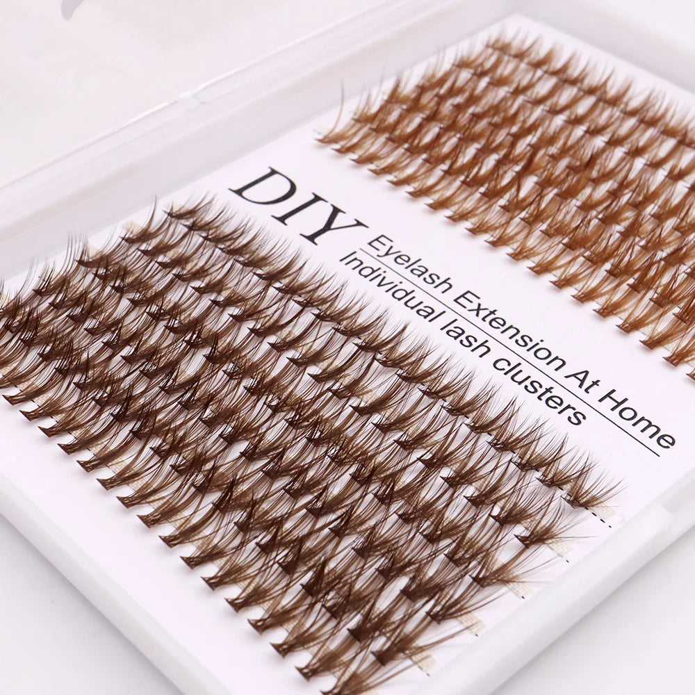 Colored Cluster Eyelash extensions