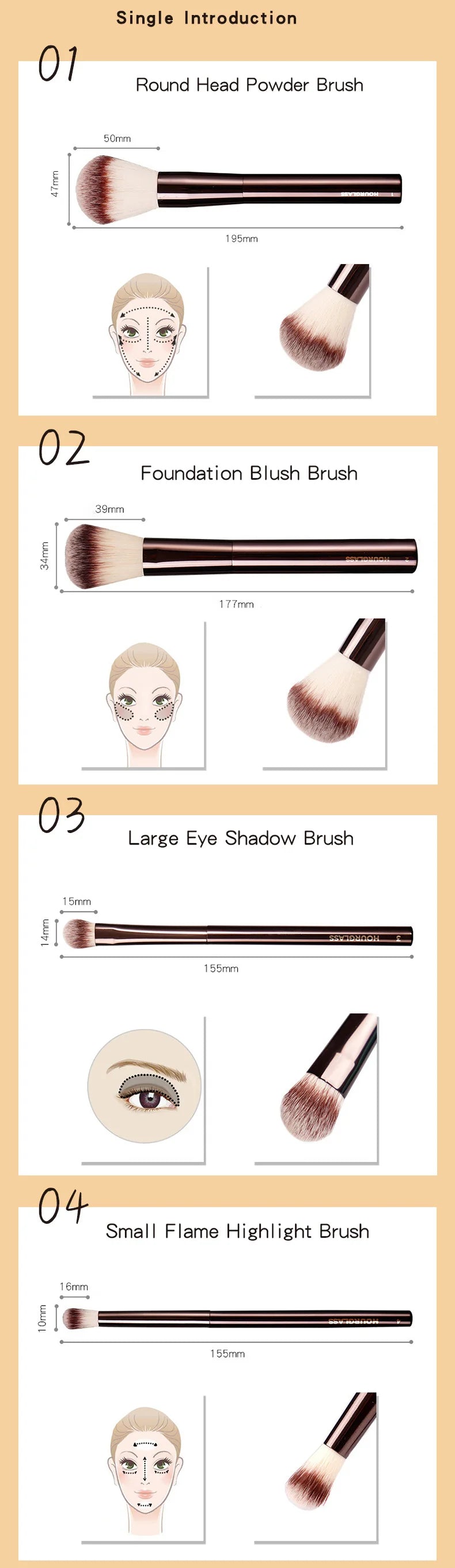 Hourglass Makeup Brush Set