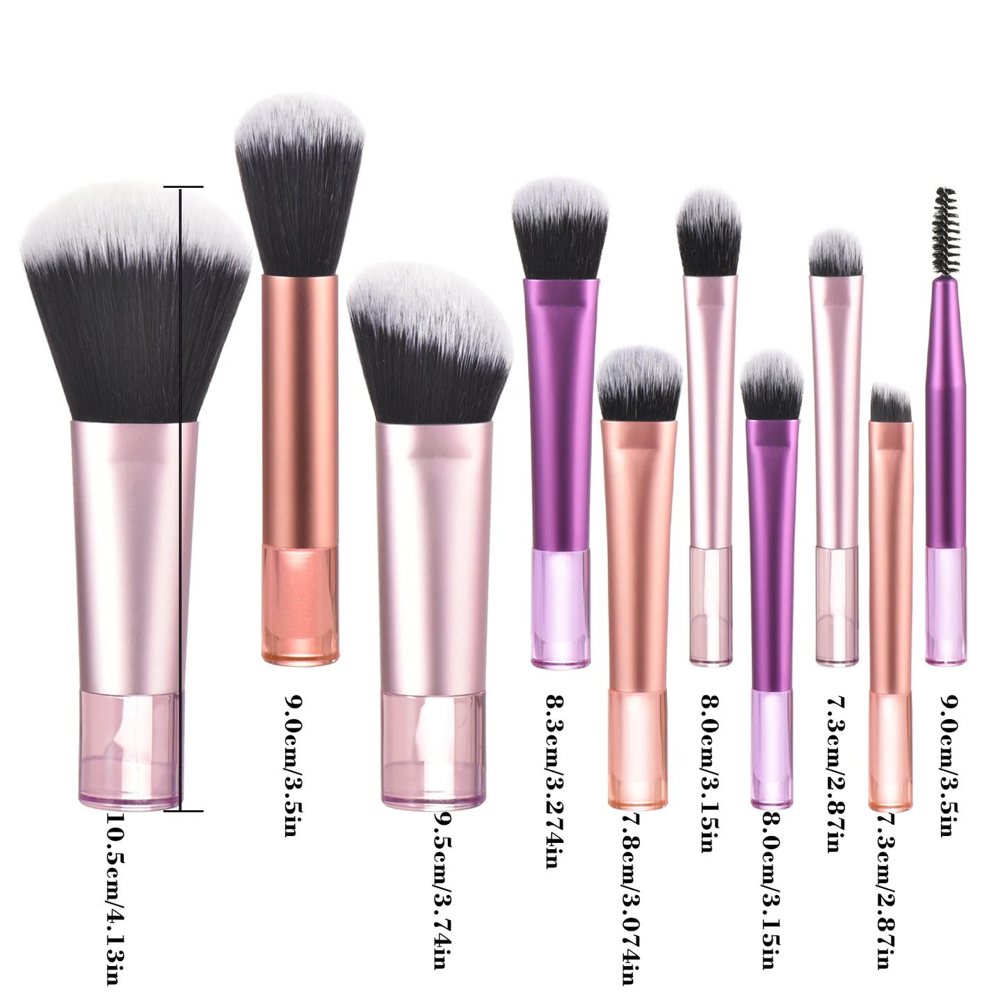 Mini makeup brush set