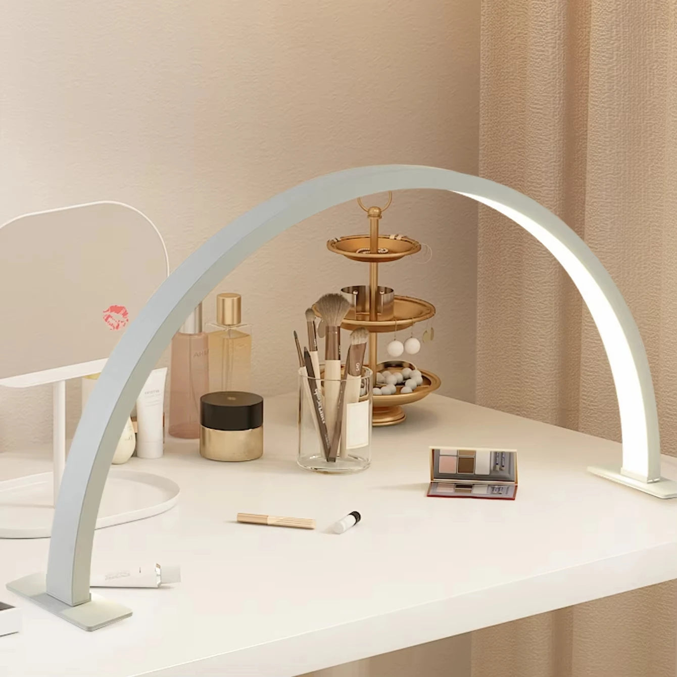 Half Moon Salon Desktop Lamp