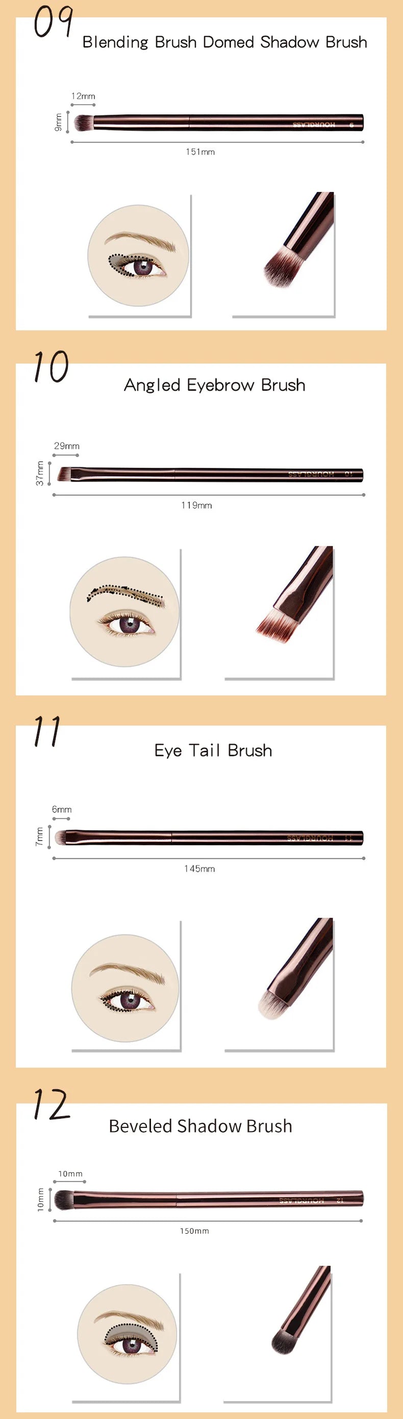 Hourglass Makeup Brush Set