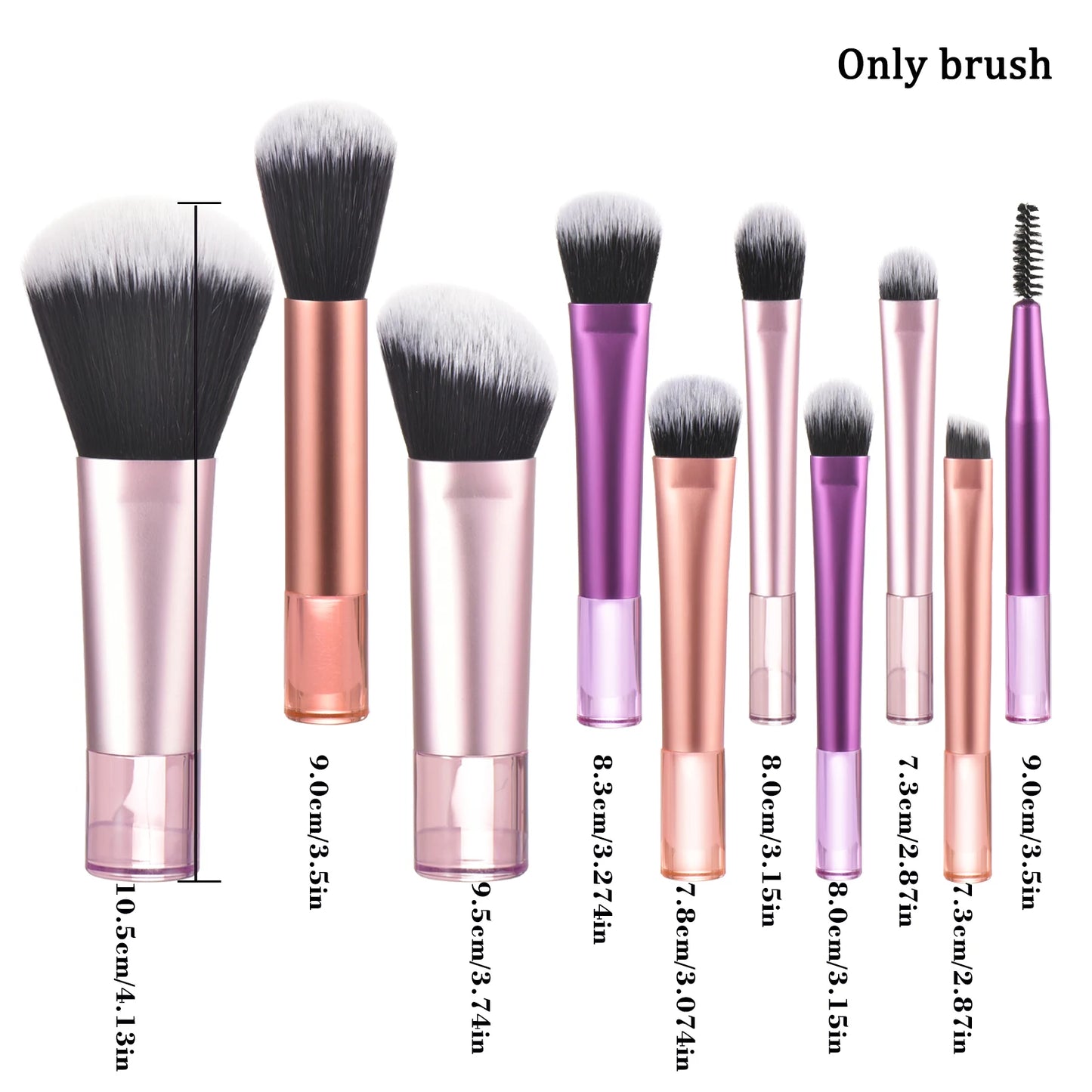 Mini makeup brush set