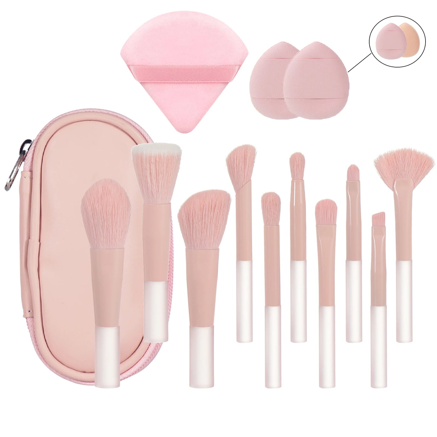 Mini makeup brush set