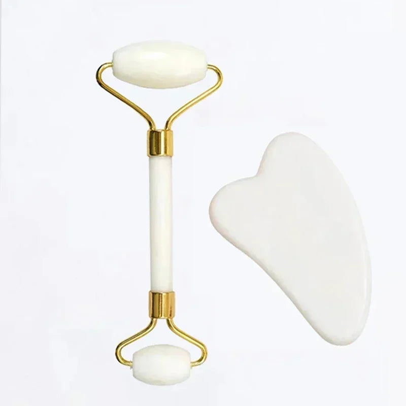 Natural Green Jade Face Roller Kit