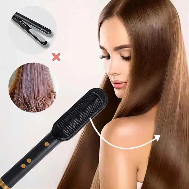 Hair Dryer Comb Curling Iron