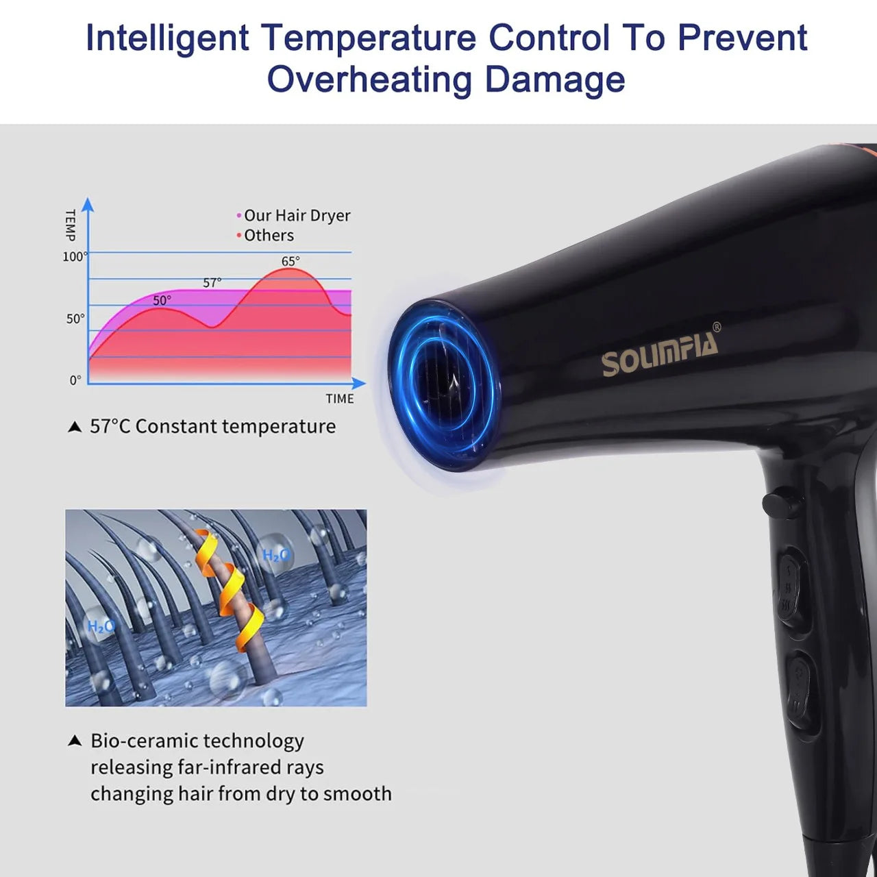 6-Level Professional Hair Dryer
