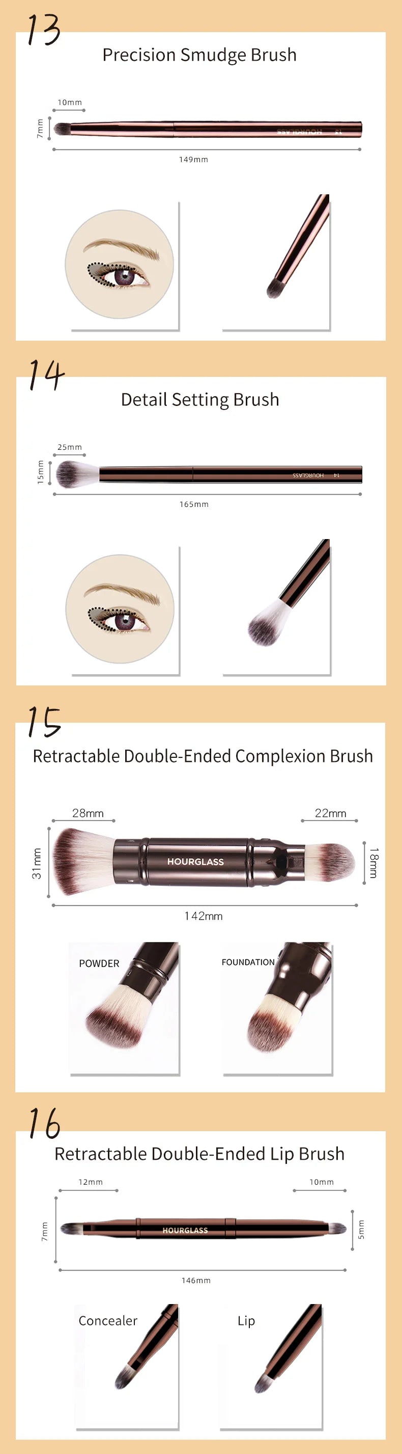 Hourglass Makeup Brush Set