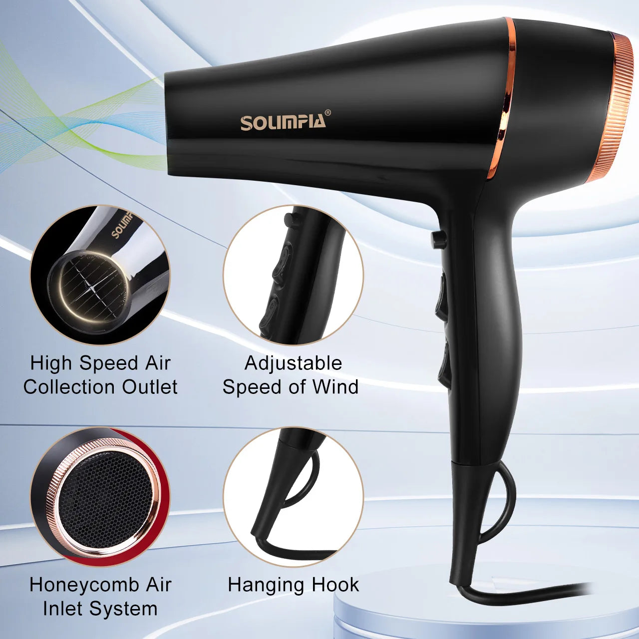 6-Level Professional Hair Dryer