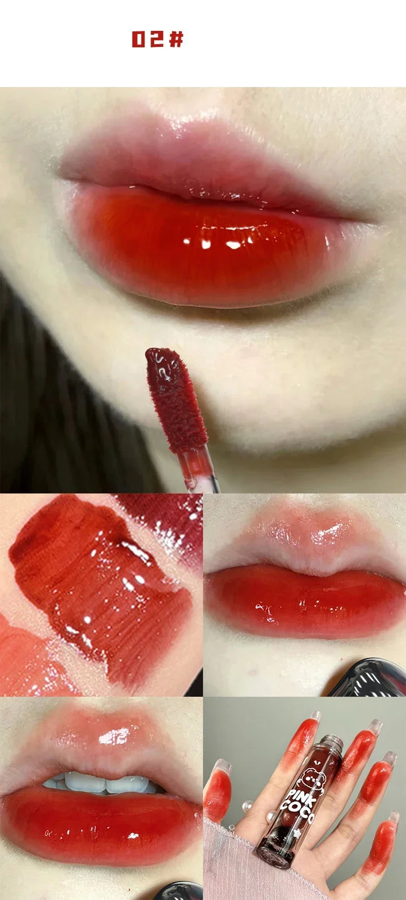 Dark Red Lip Glaze