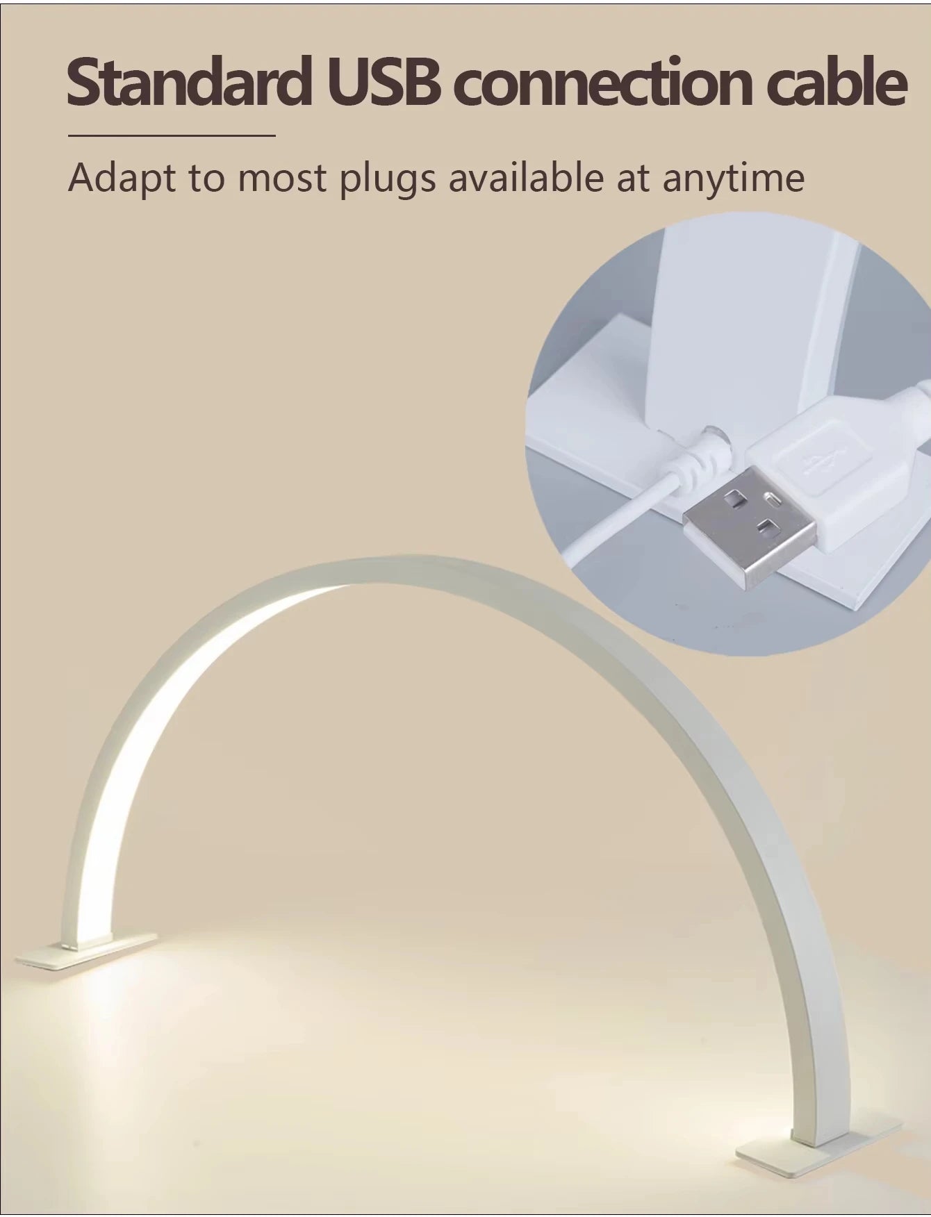 Half Moon Salon Desktop Lamp