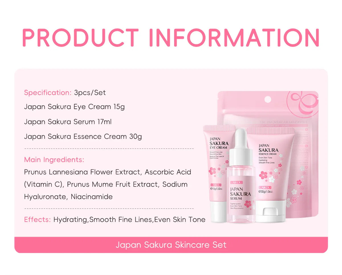 Sakura Skin Care Set