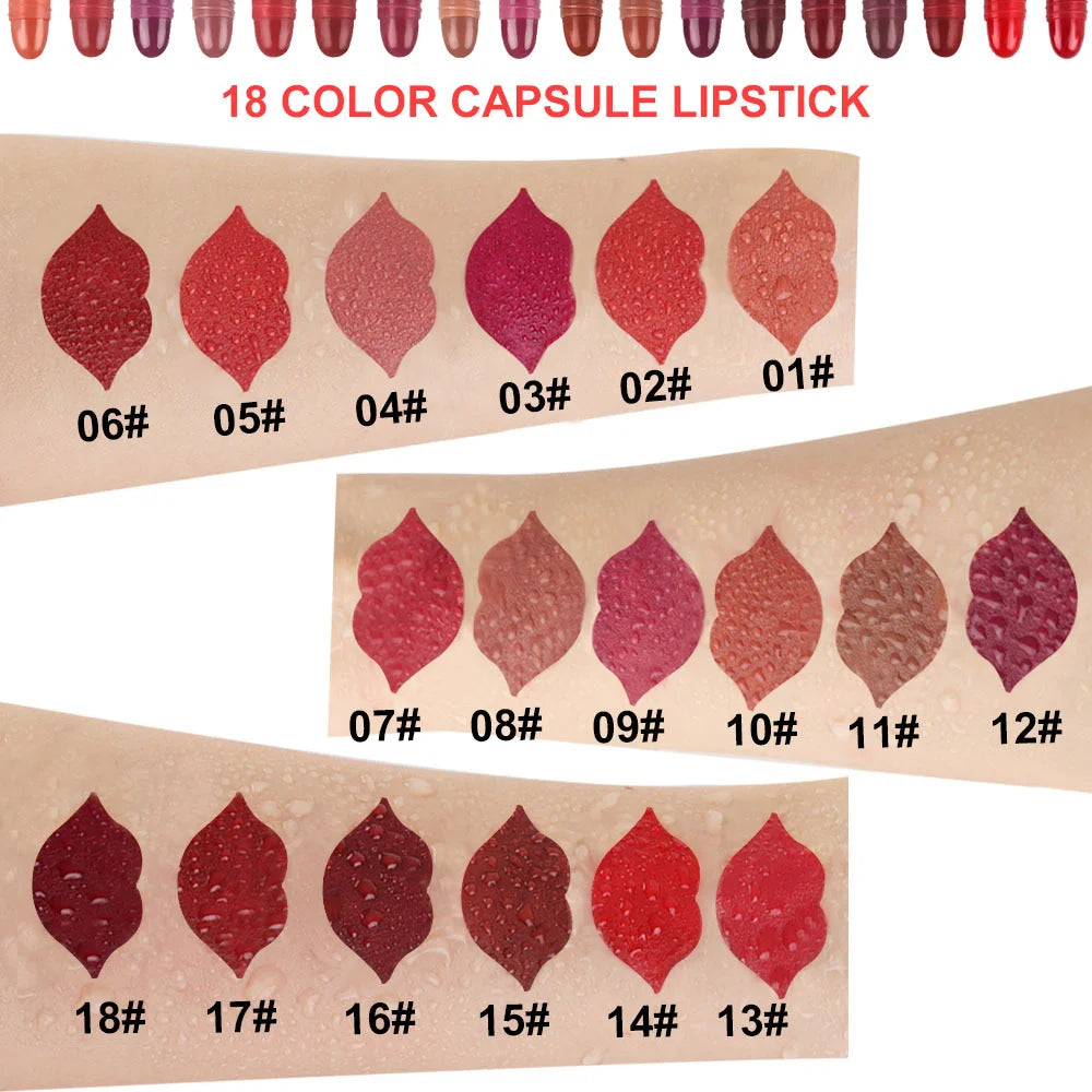 18 color lipstick