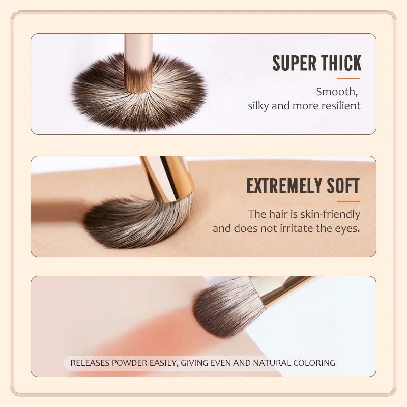 8pc Makeup Brush Set+Pouch