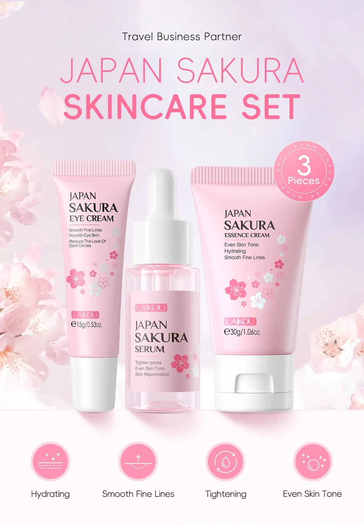 Sakura Skin Care Set