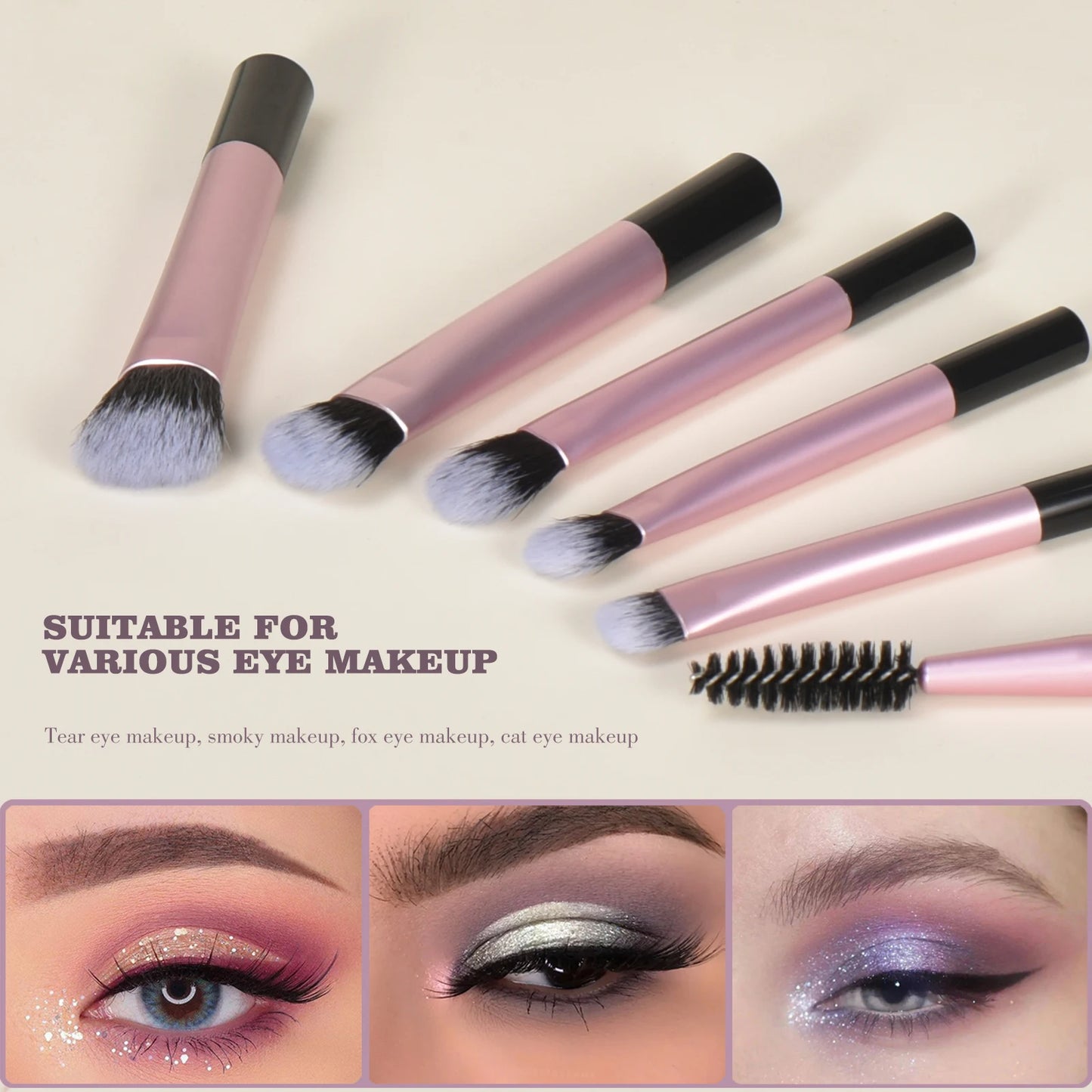 Mini makeup brush set