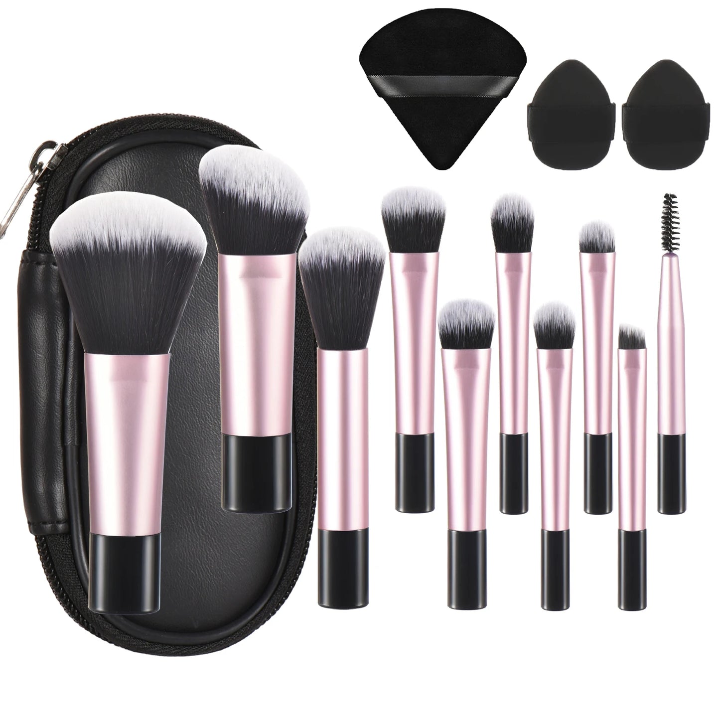 Mini makeup brush set