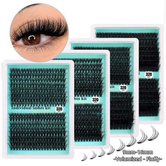 280pcs Cluster Lashes